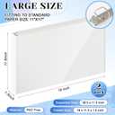 2 Pcs 11 x 17 Inch View Binders with Cover Pocket, 1 Inch, White