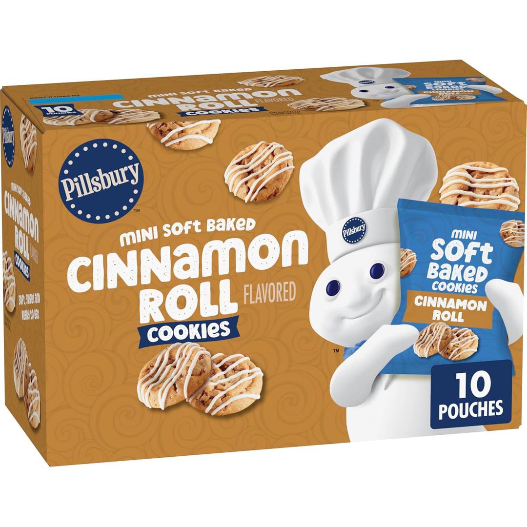 Pillsbury Mini Soft Baked Cinnamon Roll Flavored Cookies 10 Count (EXP 01/09/26)