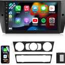 Naifay Android Car Radio for BMW 3 Series 328i 335i 325i (E90/E91/E92/E93) 2005-2011 with CarPlay Android Auto, 2+32G 9inch Touch Screen for BMW Stereo Bluetooth/FM Car Audio Receivers/GPS/WiFi