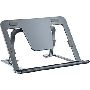 Tablet Stand Adjustable & Foldable, Slim Portable Aluminum Tablet Holder for Desk, Compatible with iPad Pro/Air/Mini, Samsung Tab, Surface Pro, Kindle Fire (7-13") (Gray)