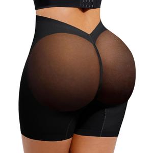 Lover-Beauty Low Back Shapewear Shorts for Women Tummy Control Butt Lifting Body Shaper Panties Underwear (Black, XS)