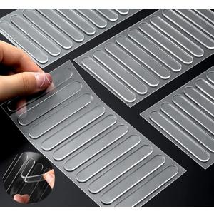 Cabinet Door Bumper, Cabinet Bumpers Clear Self Adhesive Rubber Bumpers Stripes for Cabinets Bumper Pads for Sound Dampening Buffer Pads (120pcs)