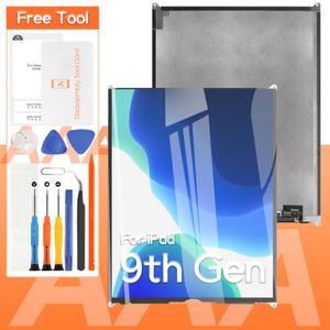 Screen Replacement For iPad 9 (9th Gen) A2603 A2604 LCD Display Repair Parts Kit,with Screen Protector and Tools(Only LCD,Not Include Touch Digitizer)