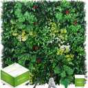 Artificial Grass Wall Panels, 12 Pack 20"x20" UV-Anti Greenery Boxwood Panels, Privacy Green Wall Decor, Plant Hedge Fence Screen for Indoor Home Wedding Decor and Outdoor Backyard