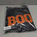 MYHALF Halloween Sweatshirt for Women Boo Embroidered Sweaters Cute Spooky Season Shirt Long Sleeve Fall Winter Pullover Tops (Black, L)