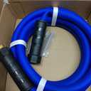 Heavy Duty Garden Hose 10 ft, Non-Expanding Flexible Water Hose, Kink Resistant Lightweight Hybrid Hose, Leakproof Hose Male to Female Fittings (Blue)