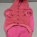 KOOLTAIL Warm Dog Winter Coat for Small Dogs, Waterproof Puppy Jacket with Leash Hole, Cold Weather Pet Vest for Winter, Soft Hoodie Sweater Sweatshirt Clothes for Puppy Cats Girls Boys Rose Red L