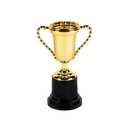 Fun Express 10" Gold Trophy Award - Ideal for Recognition Achievements and Celebrations - Perfect for Trophies at Parties Events Competitions Award Ceremonies and Special Occasions - 1 Piece