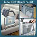 Bed Rails for Elderly Adults Safety with Storage Pocket, Adjustable Height Bed Assist Rails for Seniors & Patients, Fits All Beds Except Electric/Adjustable/Lift Bed, Tool-Free Assembly