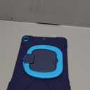 BATYUE iPad Air 3rd Generation Case 2019 / iPad Pro 10.5 inch Case 2017; Rugged Heavy Duty Protective Cover with Pencil Holder, 360 Swivel Stand, Shoulder Strap; for Kids (Navy Blue+Blue)