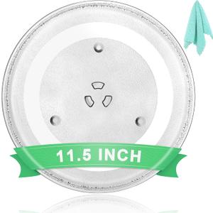 11.5" Universal Microwave Plate Replacement Glass Turntable| Fits LG, GE, Panasonic, Frigidaire, Farberware & More