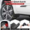 Sunsdrew Mud Flaps for Toyota Tundra 2022-2026 Mudguards Accessories All-Weather Splash Guards 4PCS No-Drill Front&Rear Tundra Mudflaps Set(Not fits SR Models)