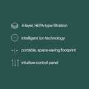 Brondell Horizon O2+ Air Purifier P200, 5 Stage Filtration System with HEPA Filter and Intelligent Ion Technology  560sf - CARB CertifiedHell
