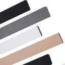 2 x 8Pcs Felt Board Tile Bulletin Board Bar Strip for Wall, Self-Adhesive Memo Pin Board with 24Pushpins, Corkboard Strip for Office Home Classroom(Color)