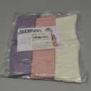 JAKIDAR Girls Crew Seamless Socks Kids Casual Dress Cotton Socks 6 Pairs, 4-7Y