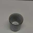 Stoneware Coffee Bar Utensil Holder Tea & Coffee Spoon & Stirrer Holder for Stir Stick Straw Teaspoon Holder Spoon Cup Small Utensil Jar (Blue Stripes)