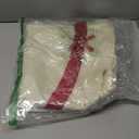 Simgoing 48 Inch Christmas Tree Skirt with Red Bow Felt Christmas Tree Skirt Vintage Decoration for Indoor Home Decor Xmas Party Supplies