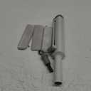 Portable Self-Squeeze Mini Mop, Short Rotatable Hand Wash-Free Flat Squeeze Mop with Crevice Brush and Reusable Microfiber Pads, Floor Cleaning System (Mop+4 Pads), Gray