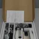 HOTEC UHF Wireless Headset Microphone/Lavalier Lapel Mic with Bodypack Transmitter and Mini Rechargeable Receiver 1/4" Output for Vlogging or Speech (silver)