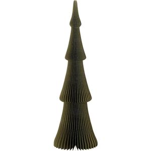 Santa Barbara Design Studio Honeycomb Paper Christmas Trees - 3D Foldable Fir Tree Holiday Centerpiece, 18" Tall, Frasier - Forest Green