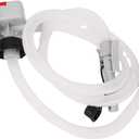 3.2GPM Fuel Transfer Pump, High Speed Powered Portable Automatic Stop Liquid Fuel Transfer Pump with 51in Discharge Hose & 4 Adapters for Oil Gasoline Battery & USB Type C