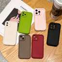 Puxicu Slim Case for iPhone 17 Pro Max, Enhanced Camera Protection, Shockproof Skin-Friendly Touch Soft Case Cover for iPhone 17 Pro Max Phone 6.9 inch, Avocado Green