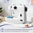 Beginner Sewing Machine, 12 Built-in Stitches with Foot Pedal, 2-Speed Control, Portable Mini Sewing Machine for Home Travel Use & Sewing Enthusiasts (black)