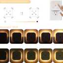 Three Color Temperature Dimmable Night Light Plug in Wall, with Auto Dusk to Dawn Sensor, Plug in Night Light, LED, Kids, Adult, Bedroom, Hallway, Bathroom,Kitchen, Stairways(2 Pack)