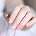 5 x Semi Cured Gel Nail Strips|Works with Any UV/LED Lamps|20 Pcs Gel Nail Stickers|Long-Lasting Two Weeks and Easy to Apply & Remove|Rose Language