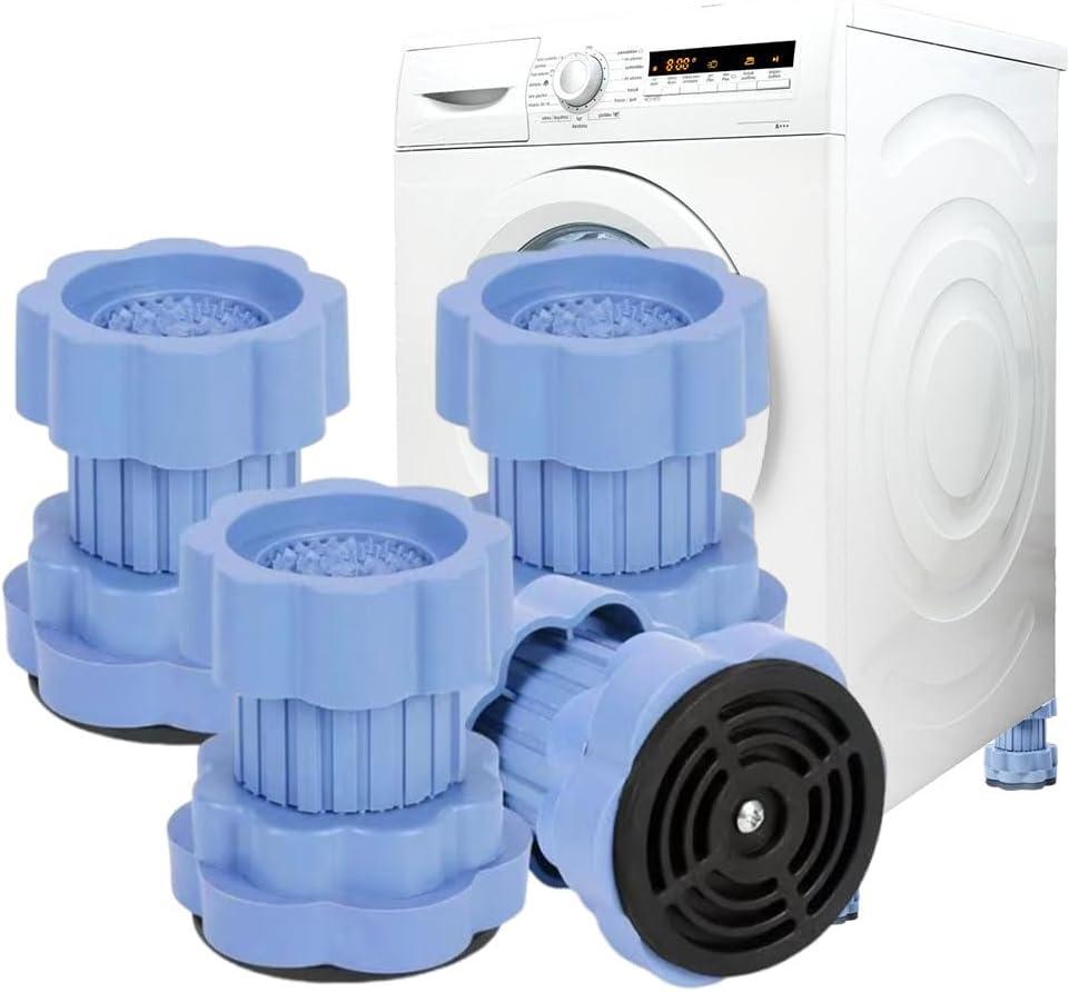 Ouliget Washing Machine Base Foot Pads Anti Vibration Pads,Adjustable Height Washing Machine Support Foot Pads,Multifunctional Adjustable Bracket Base,4 Pieces