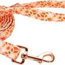 Easter Dog Leash Durable Handmade Dog Leashes with Soft Handle Manual Dog Leashes Matching Carrot Dog Collars for Small Medium Large Dogs M Lenth 150cm