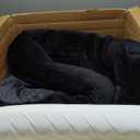 Bedsure XL Orthopedic Dog Bed for Extra Large Dogs - Washable XLarge Dog Cat Bed Waterproof, Comfort Dogs Couch Sofa with Washable Removable Cover, Pet Bed with Nonskid Bottom, Black, 42"