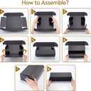 Silph PLC Trading Card Storage Box-[12 Pack], Baseball Hobby Card Holder Case for Sports Cards, Top Loader Storage Box for 800 Cards, 200 Top Loaders, and 50 One Touch