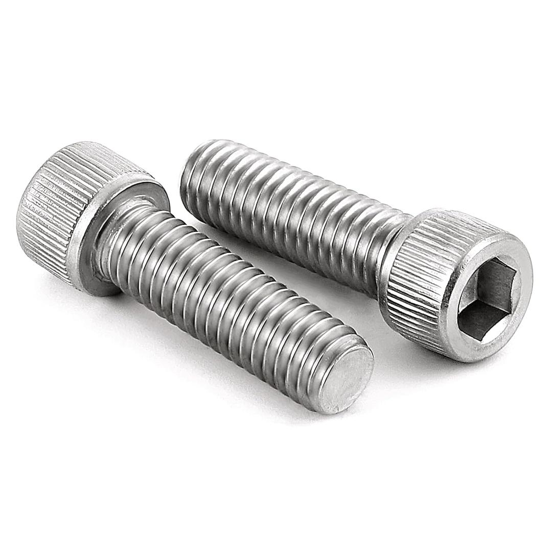 MewuDecor M8-1.25 x 30mm Socket Head Cap Screws Bolts, Allen Socket Drive, Stainless Steel 18-8 (304), Full Thread, Bright Finish, Machine Thread, 20 PCS