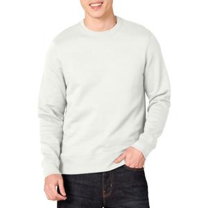 Amazon Essentials Men's Fleece Crewneck Sweatshirt (Medium, Light Grey)