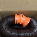 Camco RhinoFLEX 15-Ft RV Sewer Hose Kit - Features Clear Elbow Fitting w/Removable 4-in-1 Adapter - Connects to 3 Slip or 3/3.5/4 NPT Threaded Sewer Connection (39770)