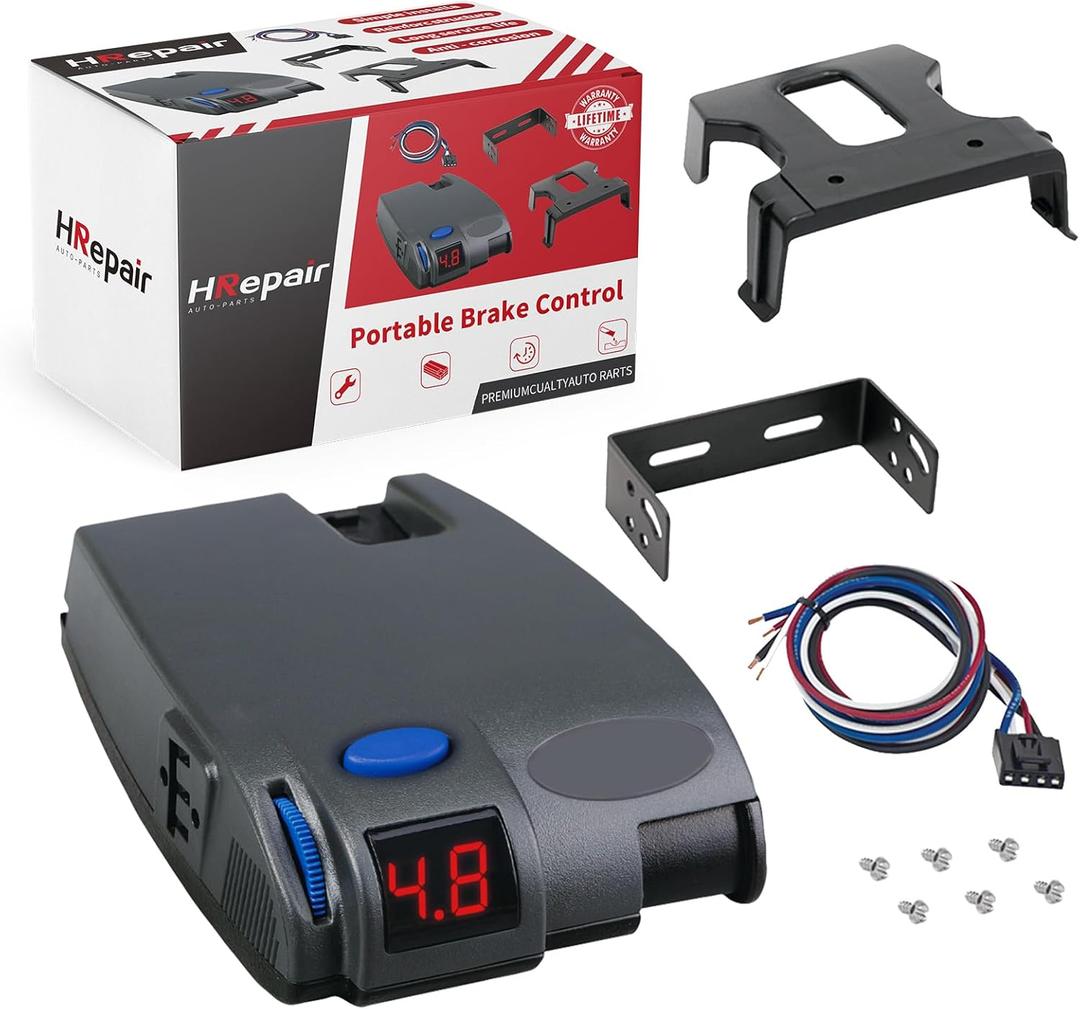 Universal Trailer Brake Controller for Trailers with 1-3 Axles Compatible with Ford GM Chevy Dodge RAM Toyota Jeep etc. Replacement 90160 Primus IQ Brake Controller