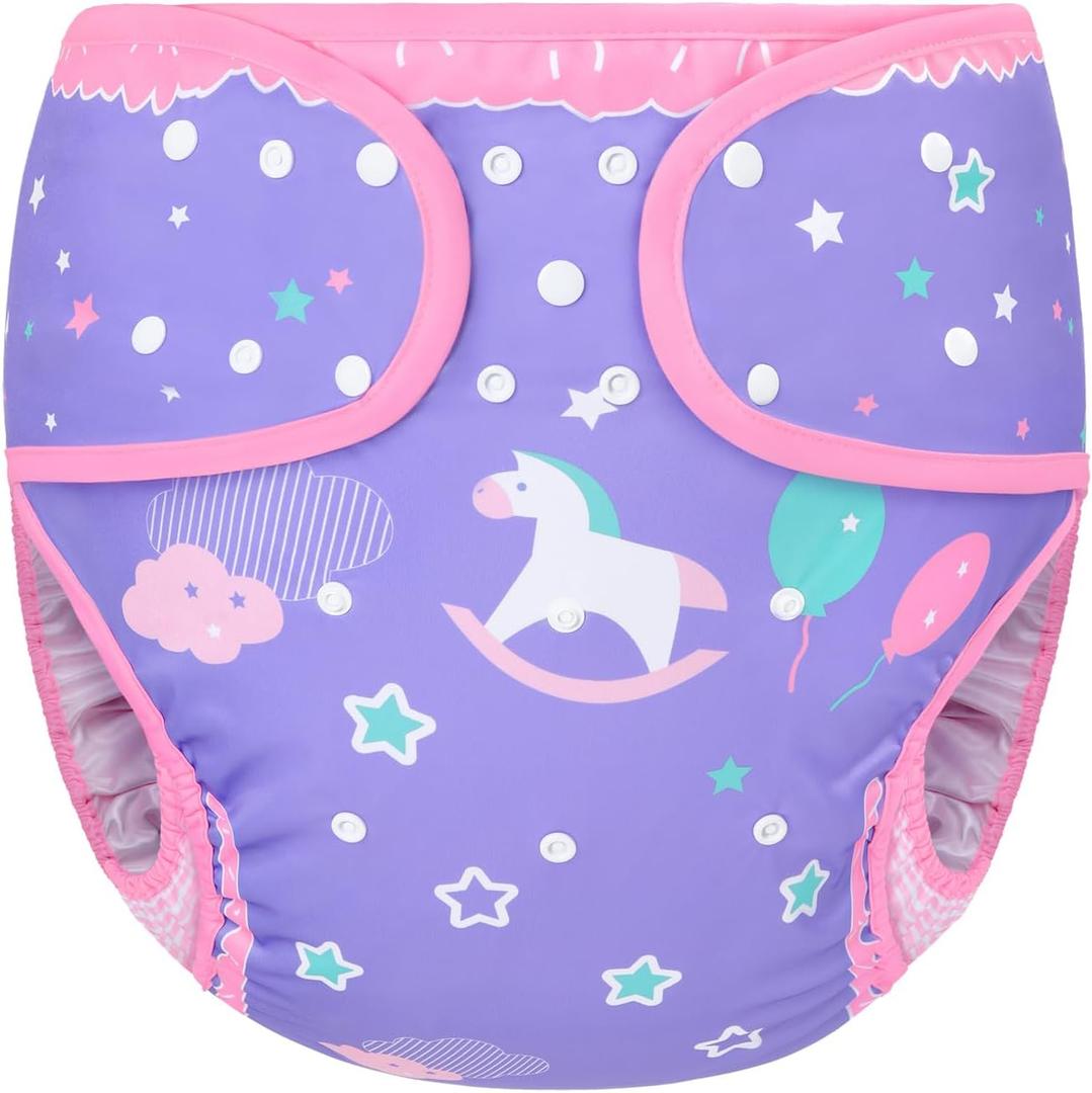Littleforbig Washable Adjustable Reusable Waterproof Cloth Adult Diaper Wrap Cover One Size - Little Fantasy