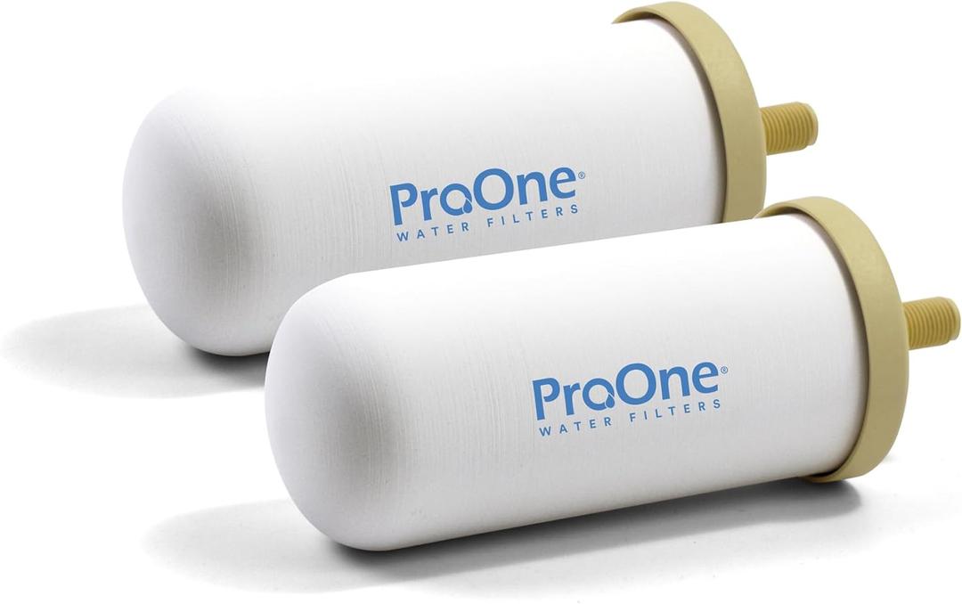 ProOne G-Series 5-Inch Gravity Water Replacement Filter, Traveler+, Big+, and Big II Replacement Water Filter for Countertop Gravity Filtration Systems, Independently Tested Proven to Reduce PFAS