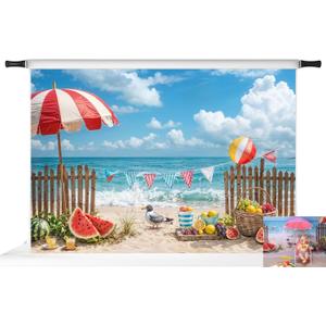 Kate Summer Photo Backdrops Beach Sea Photography Backdrop, 7x5ft