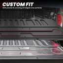 LASFIT Tailgate Mat for Toyota Tundra 2007-2021 (Not Fit Drop-in Liners), All Weather Truck Tailgate Liner for Tundra TPE Tailgate Protector Liner Tundra 2007-2021 Accessories, Black