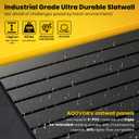 SlatWall Paneling 4x8 FT, PVC Slat Wall Panels with 16 Hooks Heavy-Duty Garage Organization System, Slatwall Pegboard Suitable for HomeGarageShop Wall Display & Organization (Black)