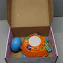 Ussybaby Baby Toys 6 to 12 Months,Infant Musical Turtle Crawling Toy with Phone Hand Drum, Baby Toy 7 8 9 10 18 Months 1-2 Year Old Girl Boy Gift (Blue)