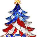 USA 250th Anniversary Ornament, Proud American Gift Idea for Veterans, Military Families & Patriots, Patriotic for Dad Grandpa Veteran, American Flag Tree Decoration, 1776-2026 Keepsake