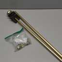 Gold Curtain Rods for Windows 28 to 60 inch, 5/8 inch Adjustable Wrap Around Blackout Curtain Rods for Bedroom & Outdoor