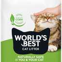 WORLD'S BEST CAT LITTER Comfort Care Unscented 15-Pounds - Natural Ingredients, Quick Clumping, Flushable, 99% Dust Free & Made in USA - Long-Lasting Odor Control & Easy Scooping