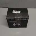 Face Shield with Glasses 4 Pack, Anti -Fog Clear Face Mask Full Face Protection Splash Guard Reusable Breathable See Through Goggles Plastic Face Shields for Adults Working for Grinding and Cutting