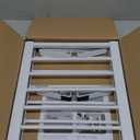 White Metal Dog Gate for Small Dogs - 13.3" Short Freestanding Puppy Gate with Retractable Sliding Rail, No Installation, Indoor/Outdoor Use, Foldable & Portable Pet Barrier