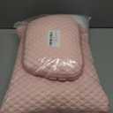 Car Headrest and Lumbar Support Pillow Set,1 Piece, Neck & Back Support for Driver/Passenger Seat, Comfortable & Breathable, Relieves Neck & Back Pain, Ideal for Long Drives (B/Pink)