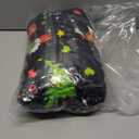 Merry Christmas Black Plaid Blanket Soft Flannel Fleece Throw Blankets Elk Snowman Tree Blanket Lightweight Cozy Warm Fuzzy Plush Blankets for Bed Sofa Living Room Home Decor Gifts, 50"x60"